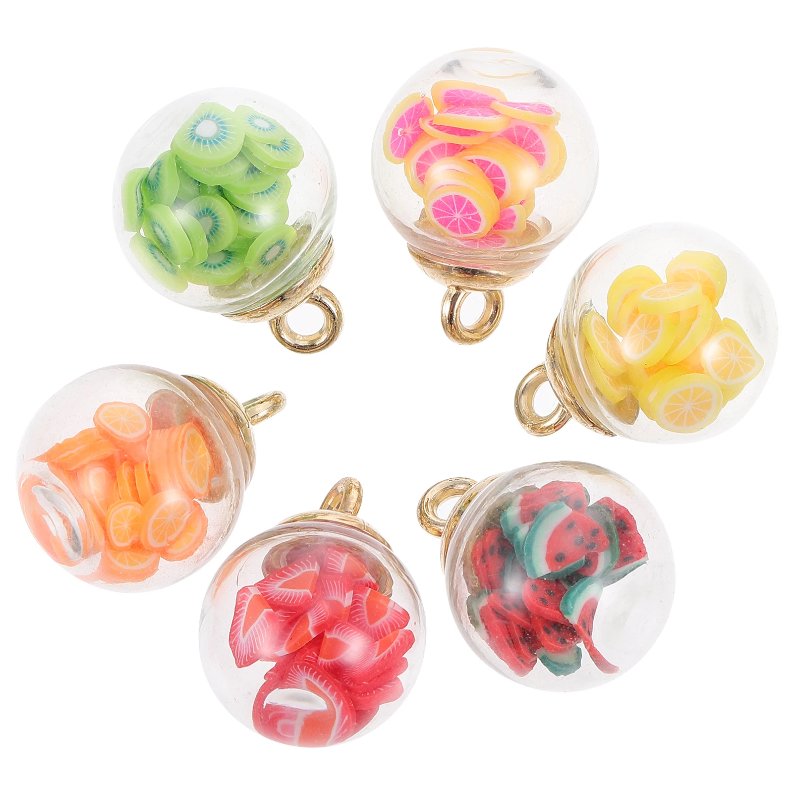 

30pcs Colorful Star Charms Glass Ball Pendants For Diy Jewelry Making Craft Accessories Earrings Hanging Ornaments Party
