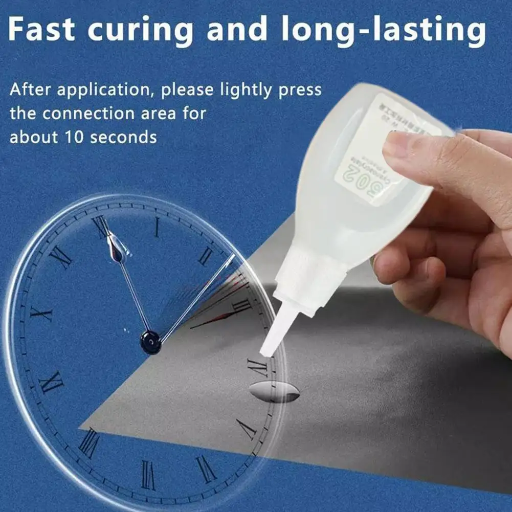 502 Glue Adhesive Strong Adhesive Quick-drying  Adhesive Leather Rubber Wood Metal Strong Bond Liquid Glue Tool Office Supplies image 4