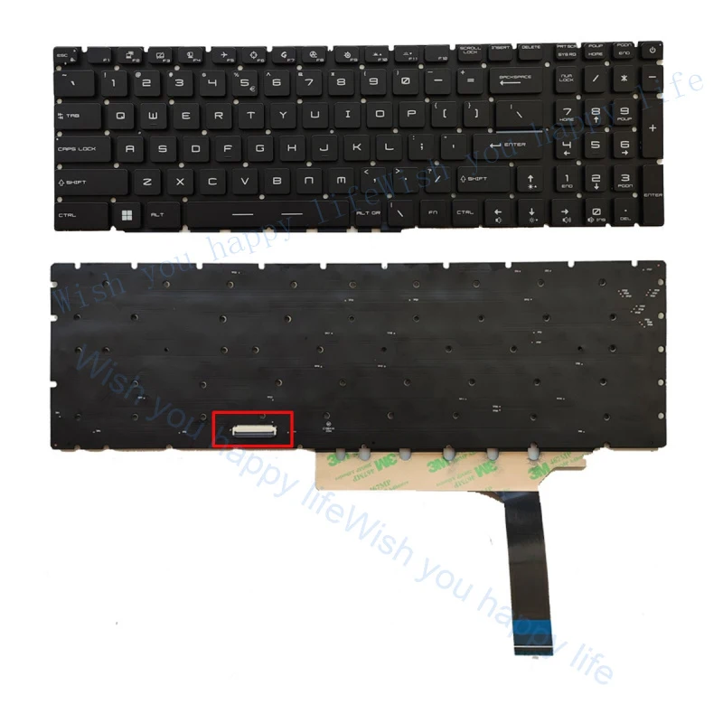 LL For MSI GE76 Raider 10UG 10UH 11UG 11UH 11UE MS-17K3 GP76 Keyboard W/RGB Backlit
