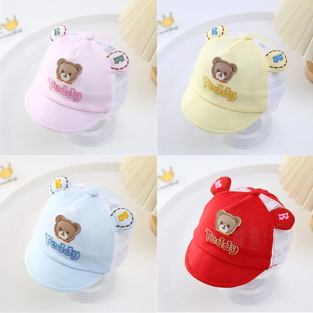 

Casual UV Protection Baby Baseball Cap Soft Cotton Cute Cartoon Baby Sun Cap Thin Breathable Duck Tongue Hat Summer
