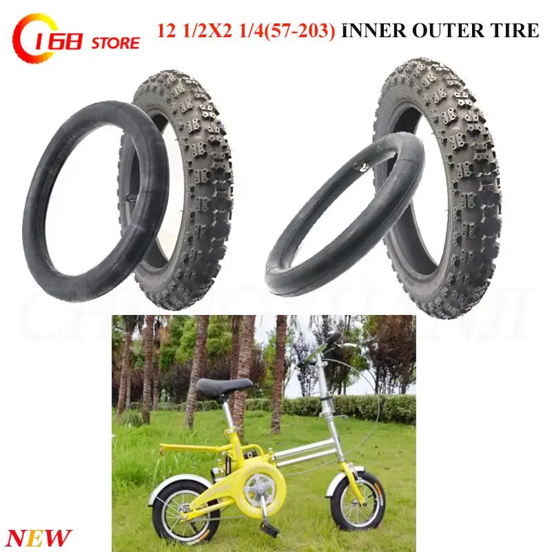 

Advanced 12 1/2x2 1/4 (57-203) inner tube and outer tube for electric bicycle tires