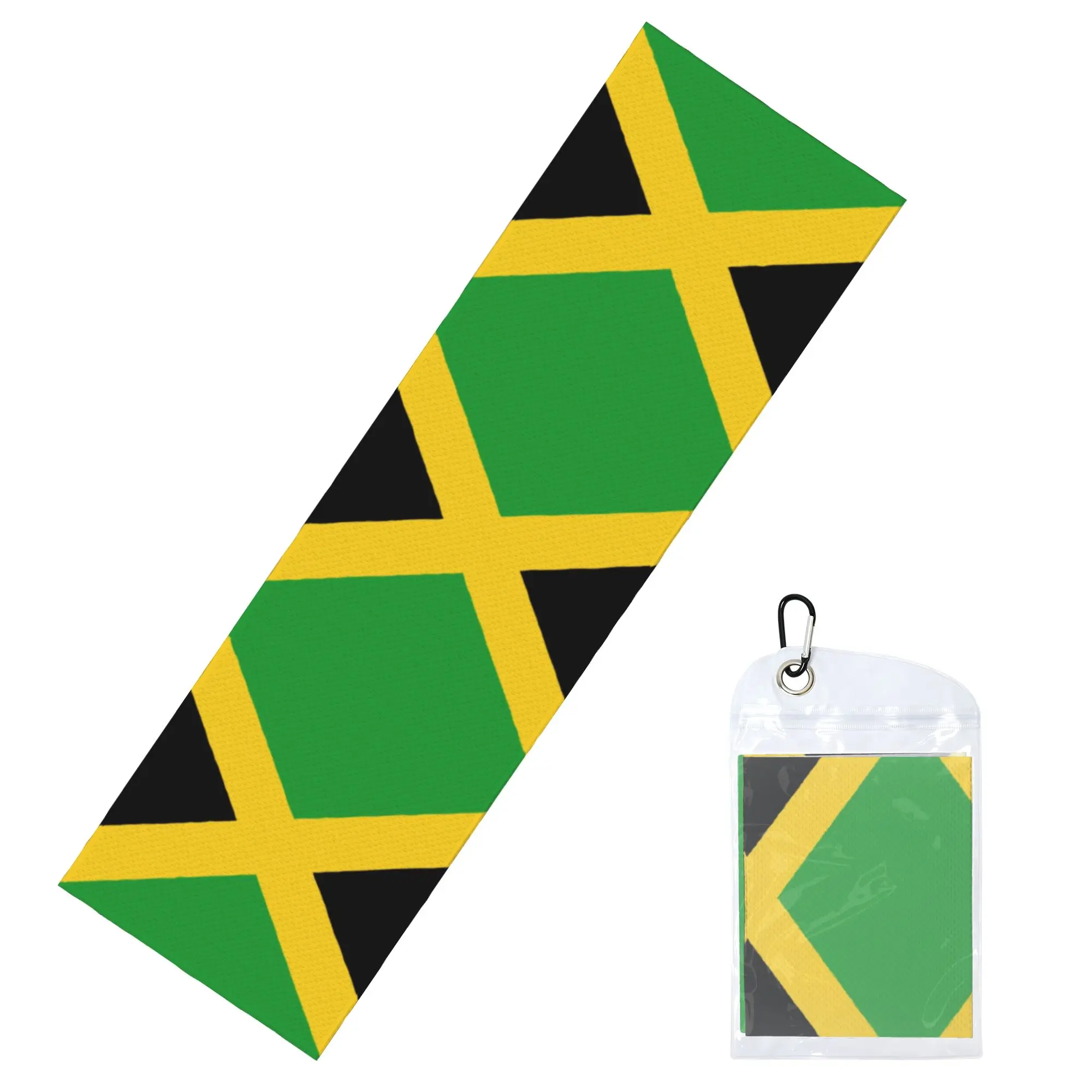 Flag of Jamaica Cold Exercise Towel Quick Drying Face Towel  Yoga Towels