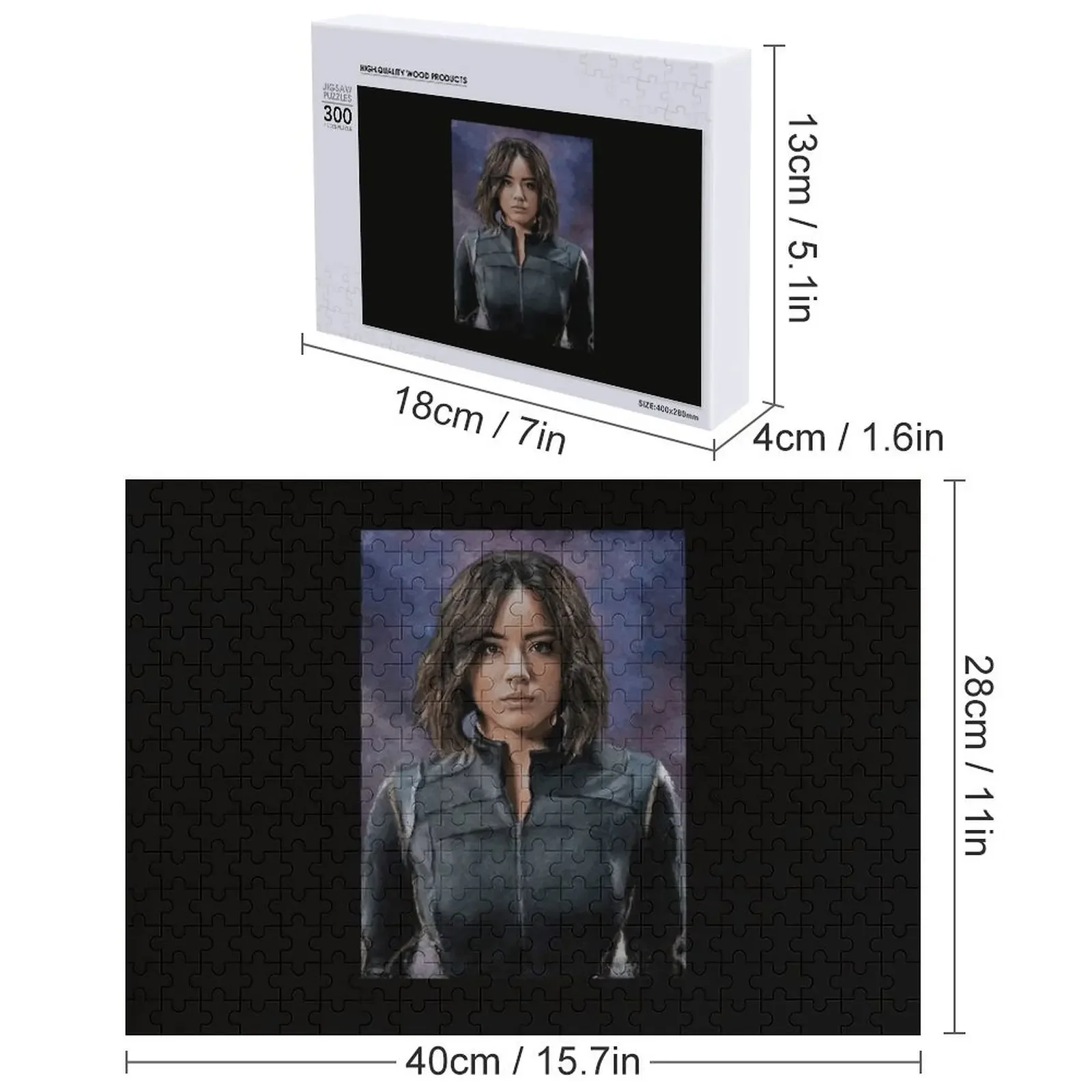 Rompecabezas Daisy Johnson, juguetes personalizados, foto, regalos personalizados, animales de madera, rompecabezas de madera para adultos