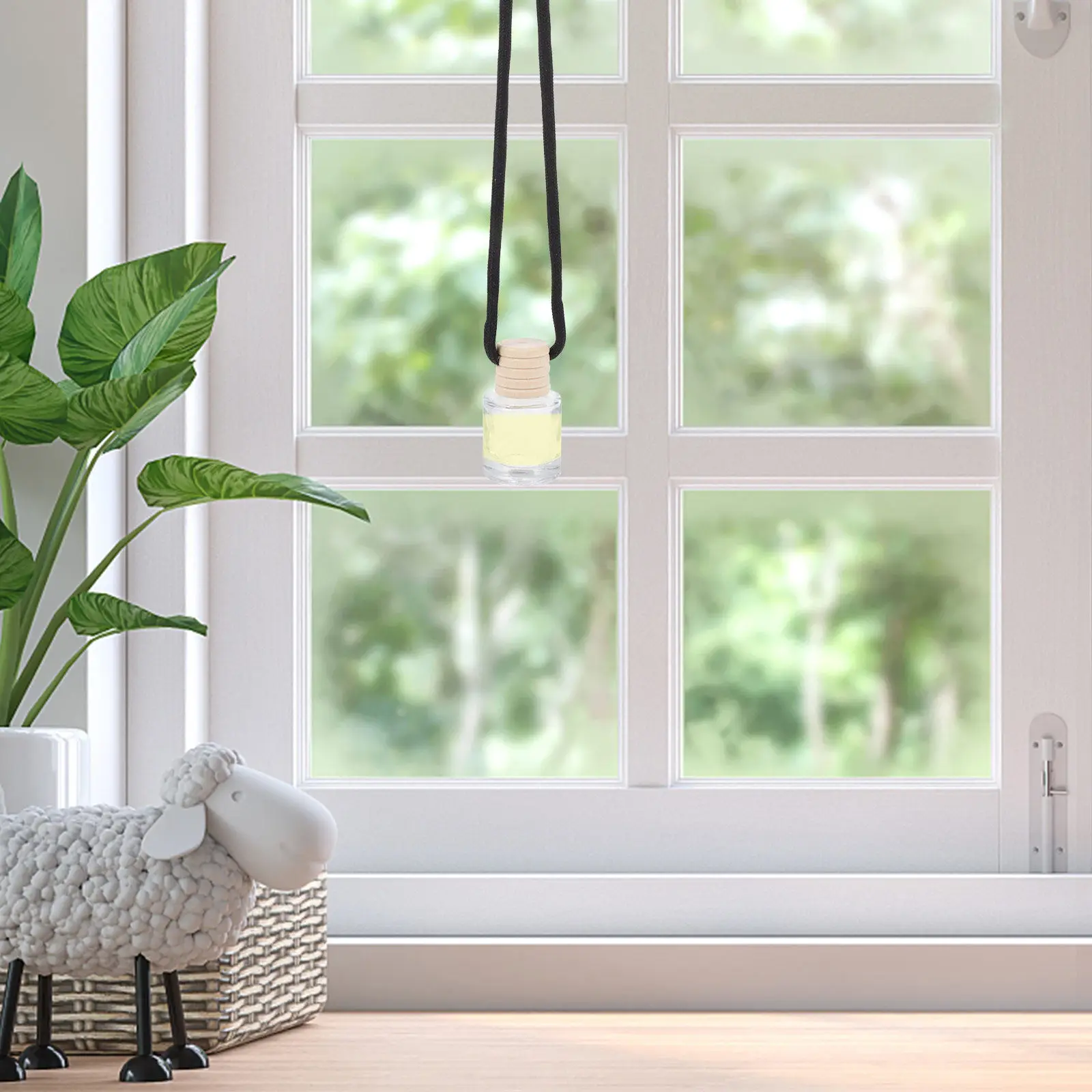 

Набор из 6 стеклянных флаконов для автомобильного ароматизатора: миниатюрные бутылочки для эфирных масел и парфюмерии, изысканный декор для автомобиля, освежитель воздуха, снимает стресс