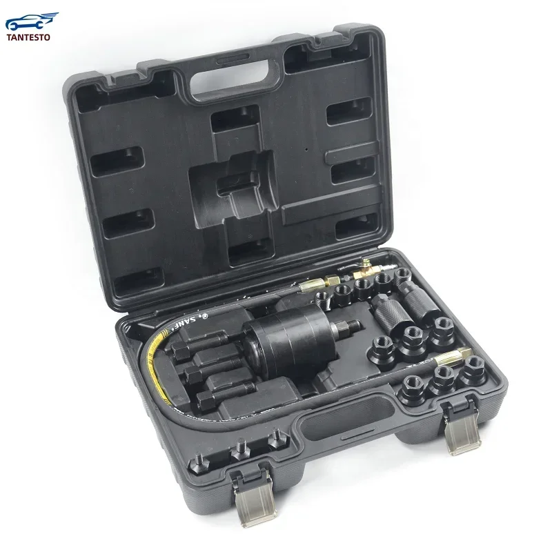 22PCS Removal Tool Sets Diesel Fuel Pneumatic Puller Set For Injectors Air Source 0.5-0.8bars