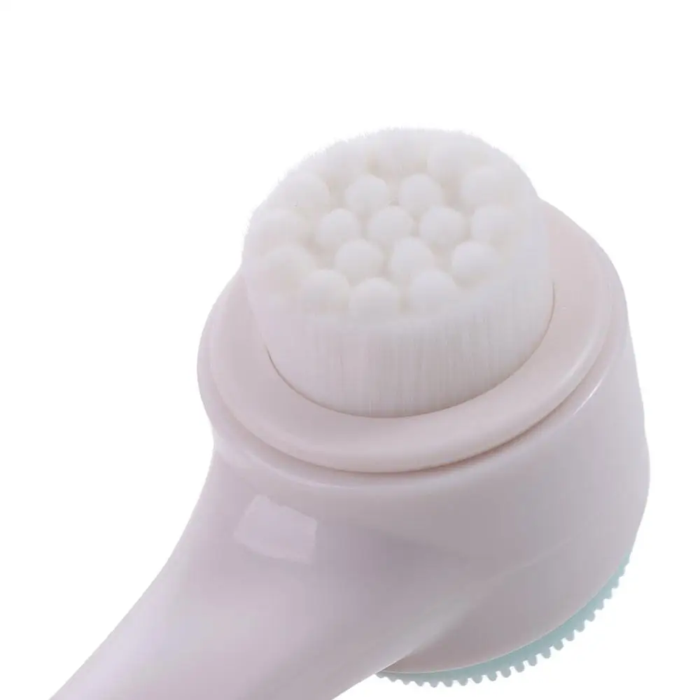 Double Sided Silica Gel Facial Brush Soft Blackhead Remover Facial Cleanse Brush Skin Care Cute Facial Face Scrubber Brush