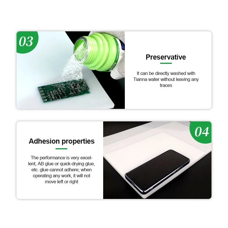 RELIFE RL-170A/B/C Hohe Temperatur Wärmedämmung Pad 500 ℃ Thermische Isolierung Handy Reparatur Pad Werkzeuge verschiedene Größen