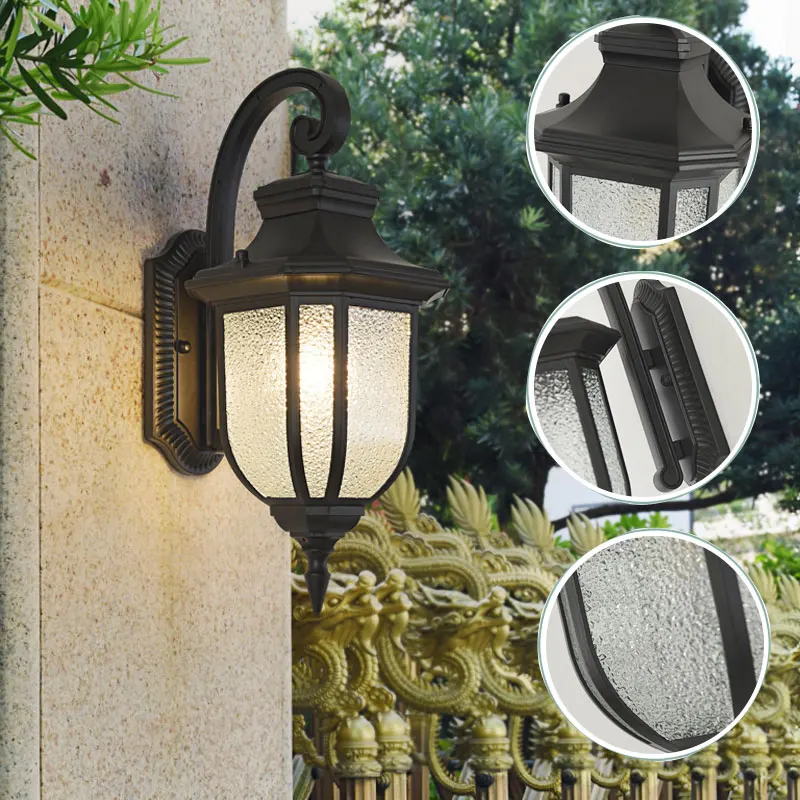 Europe Outdoor Wall Lamps for Garden Villa Street Wall Light Fence Landscape Lamps Restaurant Shop Outside Decoration Lights