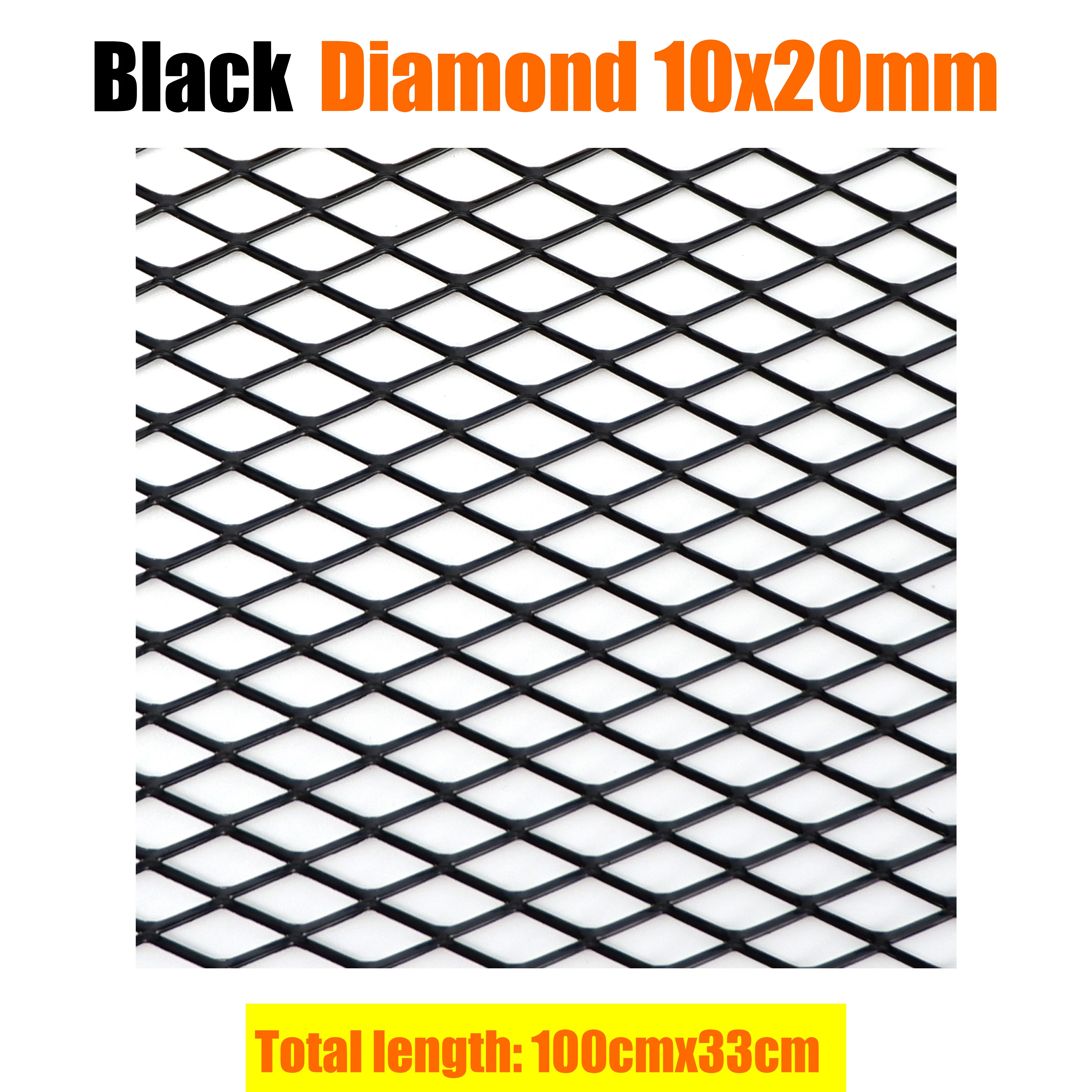 STARHEATPAR 100x33cm Aluminium Racing Auto Stoßstange Grille Grill Mesh Net Vent Schwarz Silber Rot Blau Tuning Universal Protector haus Garten 9