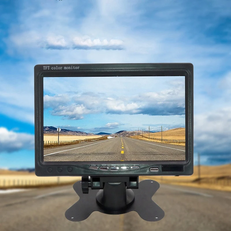 

A61K Mini TV 7 Inch HD Monitor 800X480 Portable Car LCD Screens on DVD/CMMB Two Input for Passenger Cars Trucks