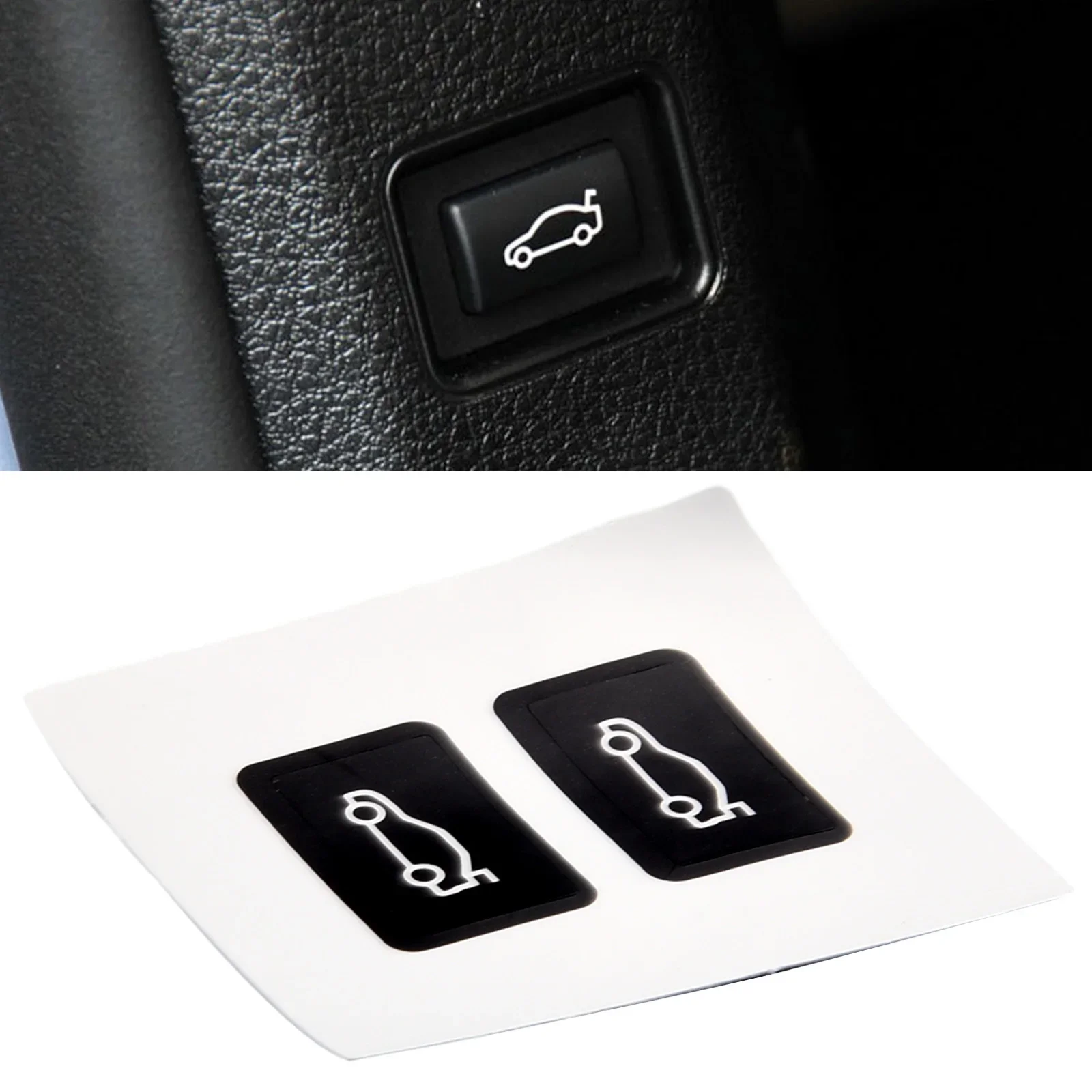 Car Button Tailgate  Cover Repair Sticker For BMW 3 5 7  Series F20 F30 F35 F10 Vinyl Trunk Switch Button Sticker Car Supplies