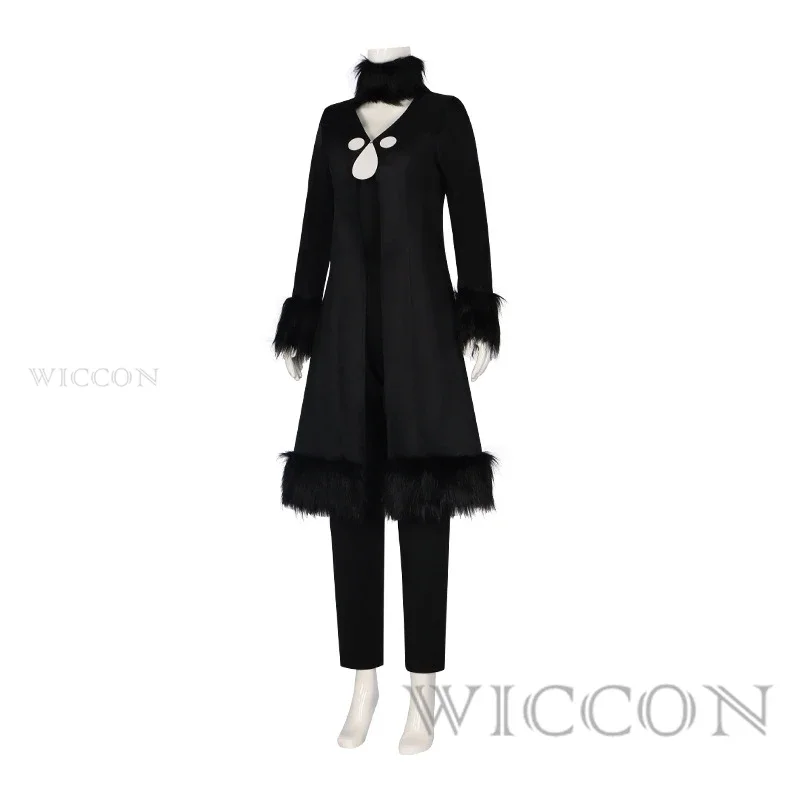 Sun and Moon Cynthia Cosplay Costume Halloween Christmas Party Uniform Suit Black Coat Tops And Pants Shirona Full Set Outfit