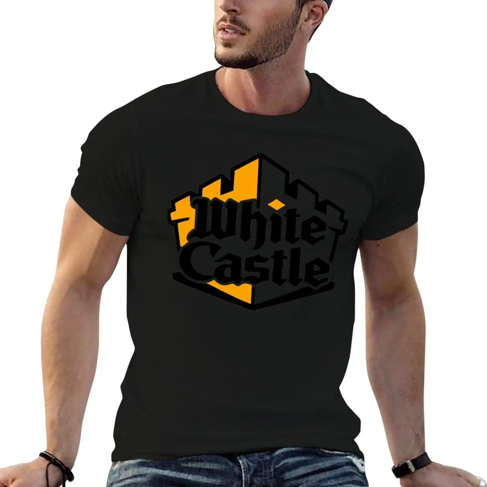 shirts White Food t T-Shirt anime for for shirts man t g man men Castle