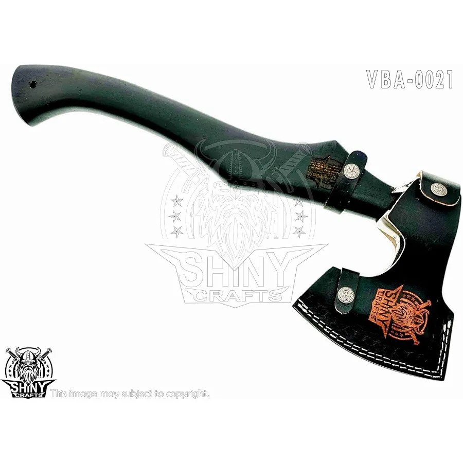 SHINY CRAFTS-Axes Berserker Axe Hatchet Tomahawk Battle Axe-Handmade Viking Axe with Carbon Steel Head with Ashwood Handle Viki