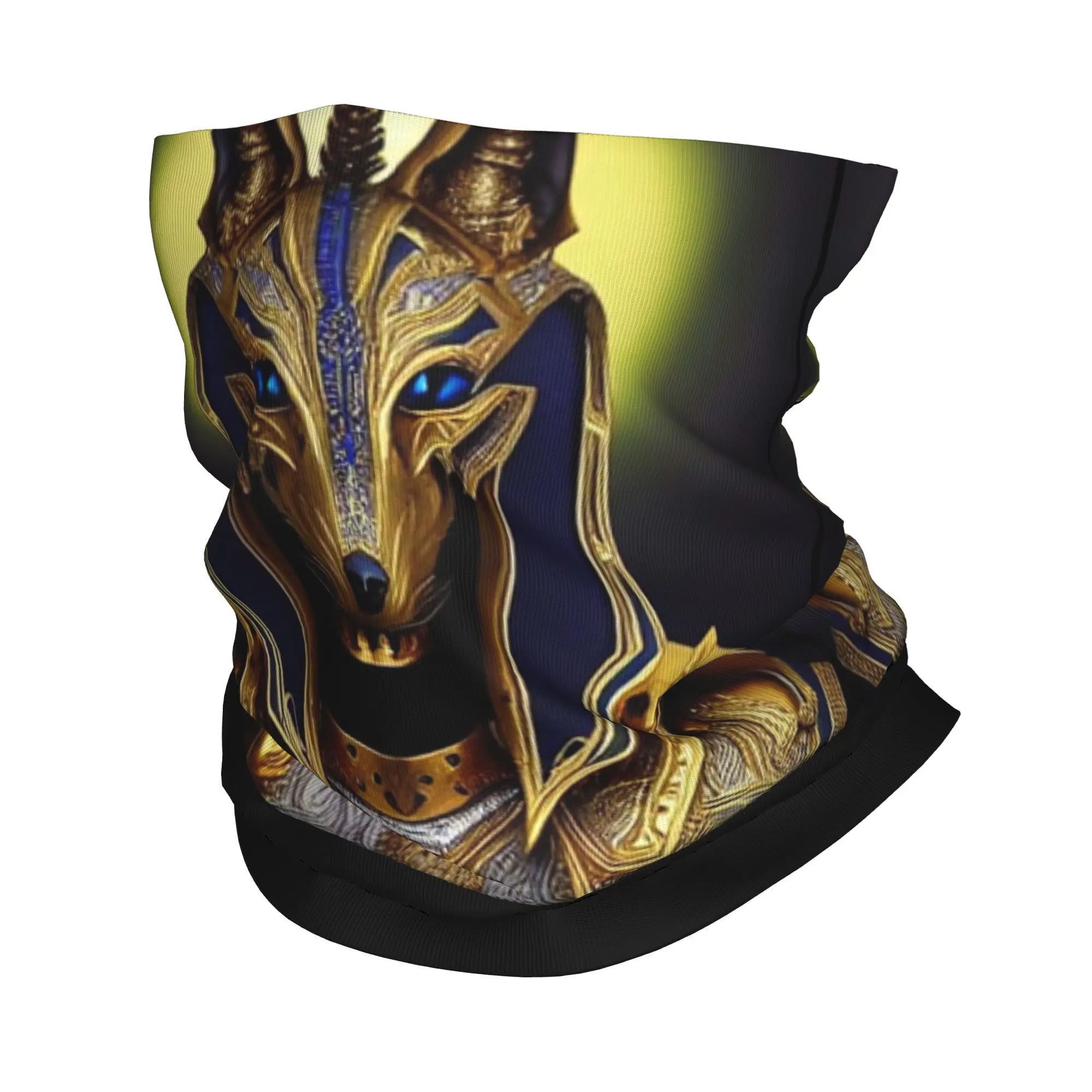 الله المصري أنوبيس الفن باندانا الرقبة الجراب مطبوعة التفاف قناع وشاح متعدد الوظائف قناع الوجه المشي لمسافات طويلة الصيد