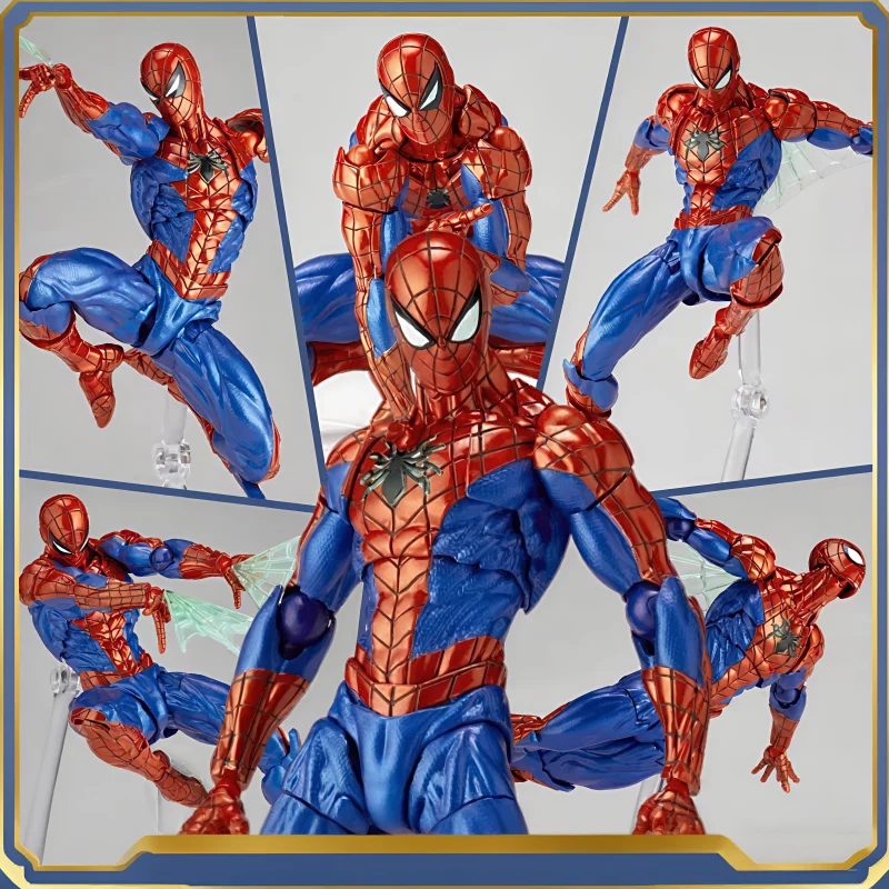 

New Sale Ct Toys Mafex Spider Man 2.0 Peter High Quality Anime Action Figure Joint Mobile Model Toys Surprise Gifts Cool Toys