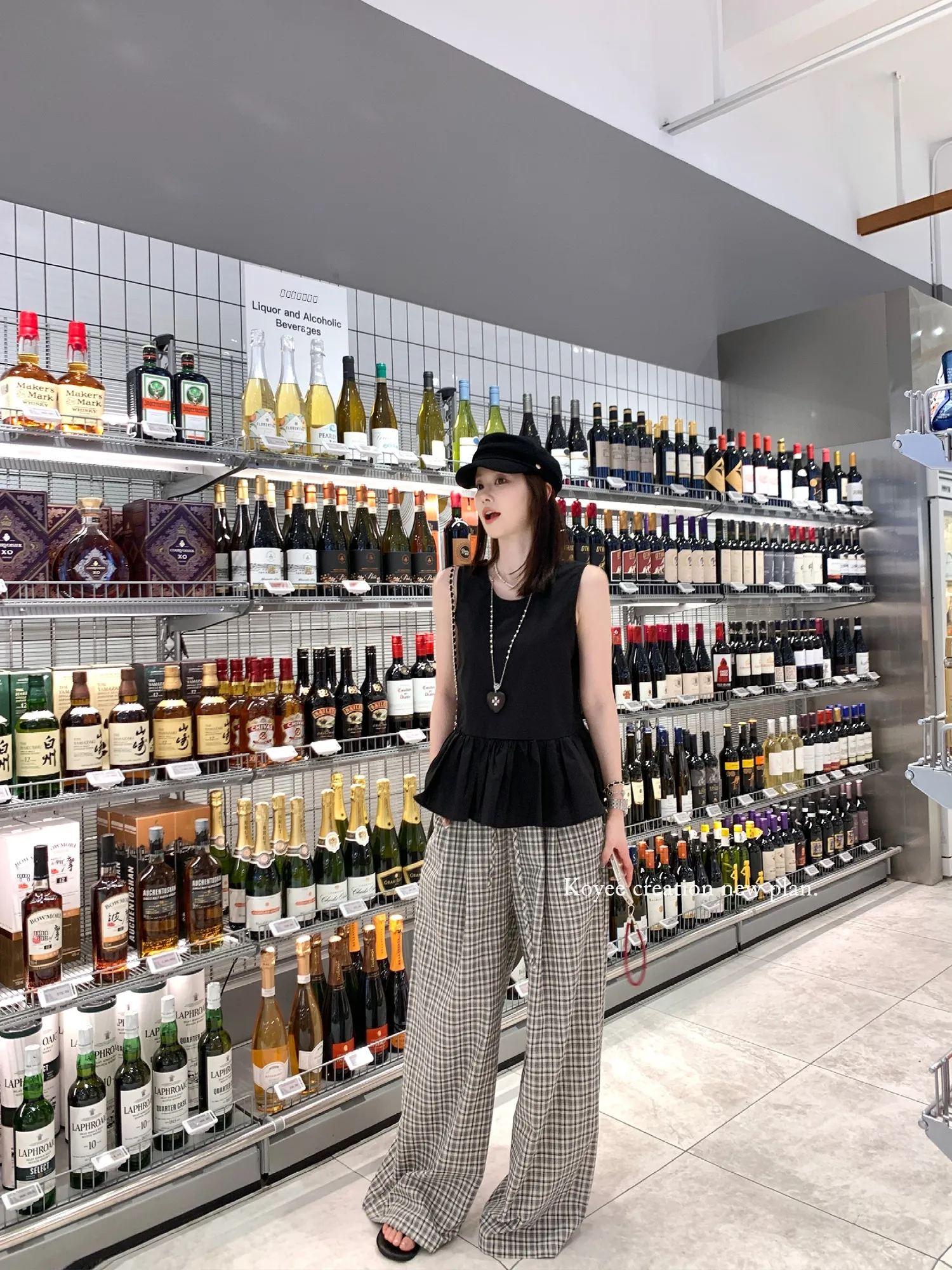 

Женские летние новые повседневные брюки с высокой талией, свободные, в клетку, универсальные, широкие, длинные, удобные, с дизайнерским узлом