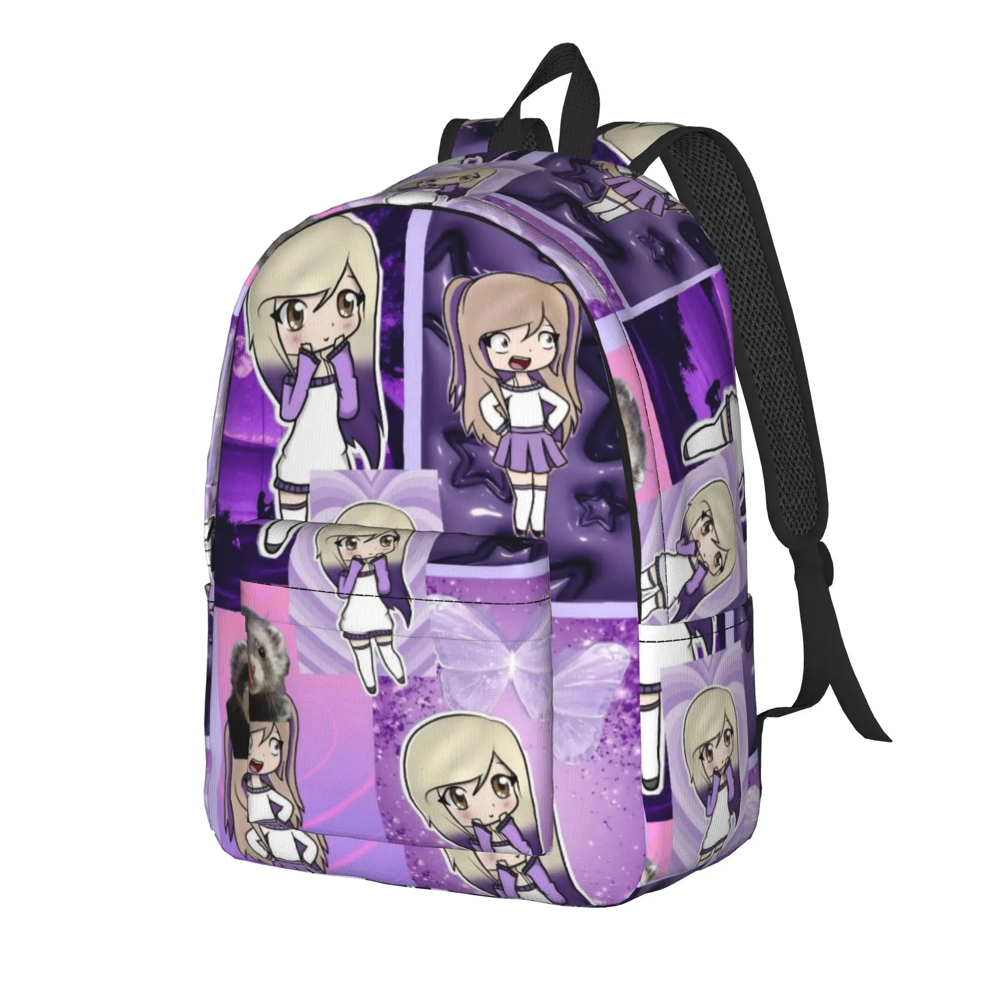 Lyna Vallejos Gamer Classical Backpack Sports High School Work  Daypack for Men Women Laptop Canvas Bags