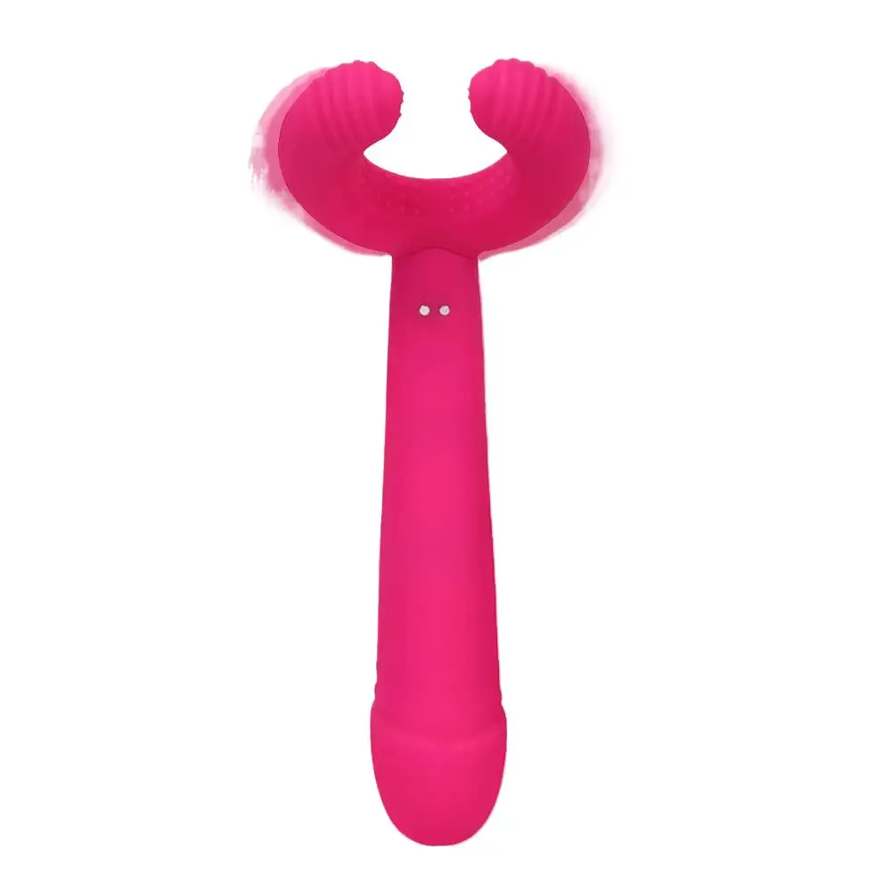 

G-Spot Vibrators Dildos 3 Motor Adult Sex Toys Clitoral Nipples Penis Stimulator, 8 Vibration Modes, Waterproof Silicone Vagin