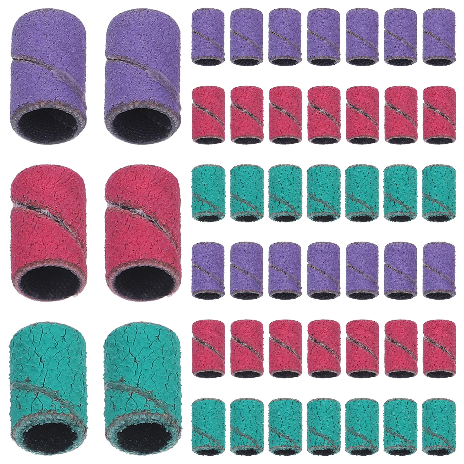 

3 Boxes Sanding Bands Nail Drill Fine Grit High Strength Wear Resistant Nail Polishing Bands Kit for Manicure Buffing Shaping