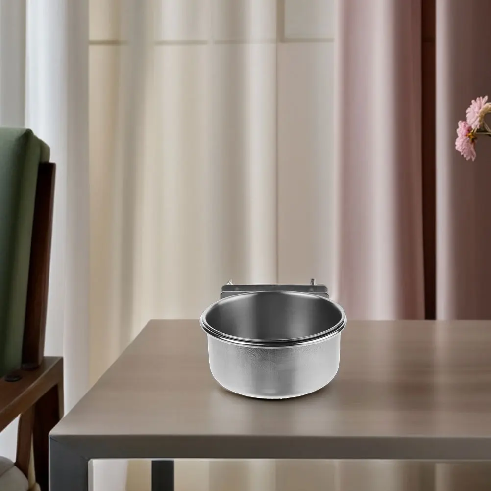 

Wall Mounted Dog Bowl Stainless Steel Space Saving Pet Feeding Station For Cats Dogs Hanging Bowl Elevated Design Durable