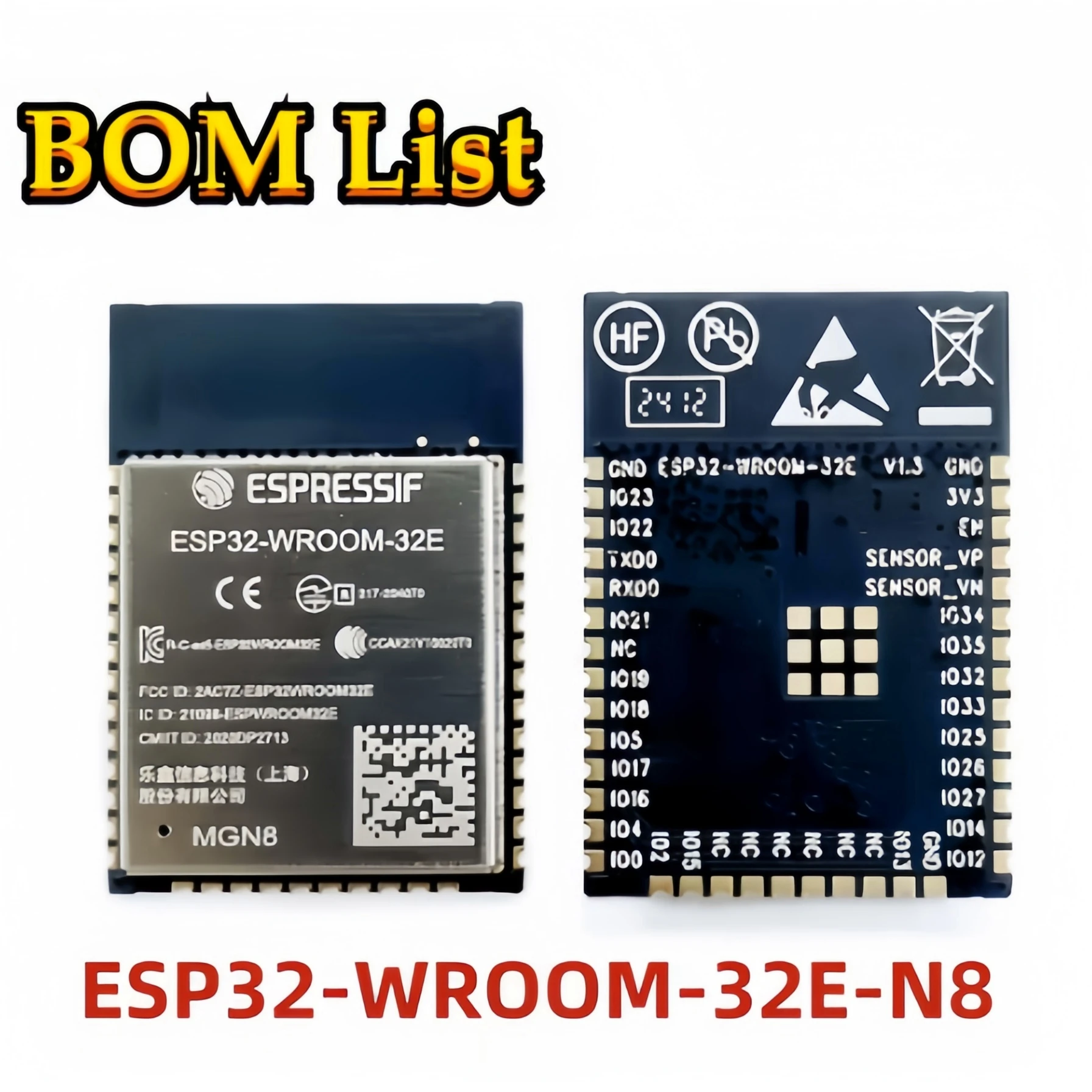 10pcs/lot Original ESP32-WROOM-32E-N4 N8 N16 Wi-Fi+Blueteeth+Blueteeth LE MCU module with ESP32 ESP32-D0WD-V3 CHIP for IOT