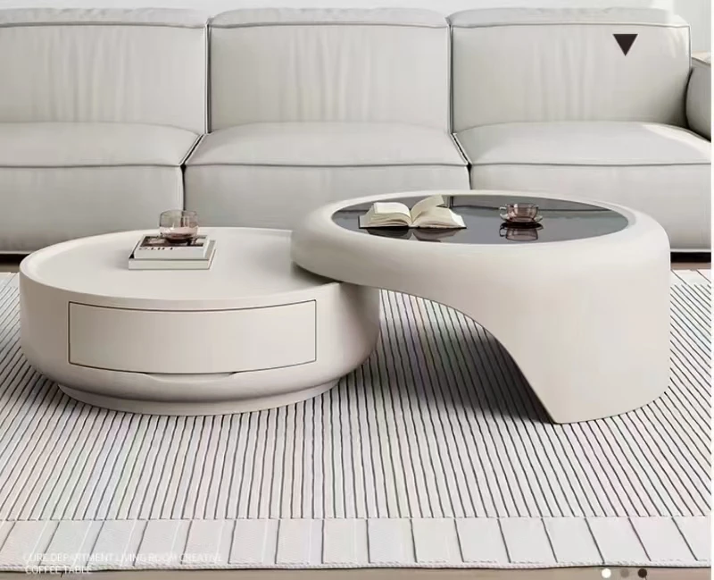 Factory Direct Sale Modern Convertible Glass And Stone Modular Living Room Coffee Table With Storage Eco-Friendly