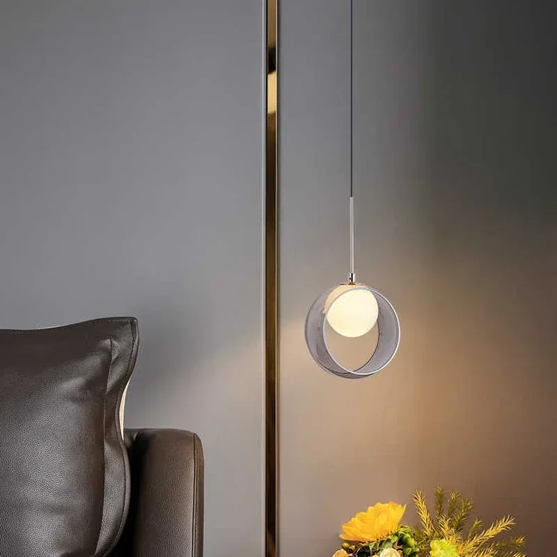 Moderno Simples Vidro Lustre, Restaurante, Entrada Bar, Pequeno Lustre, Home Designer, Abajur, Escada Longa Lustre