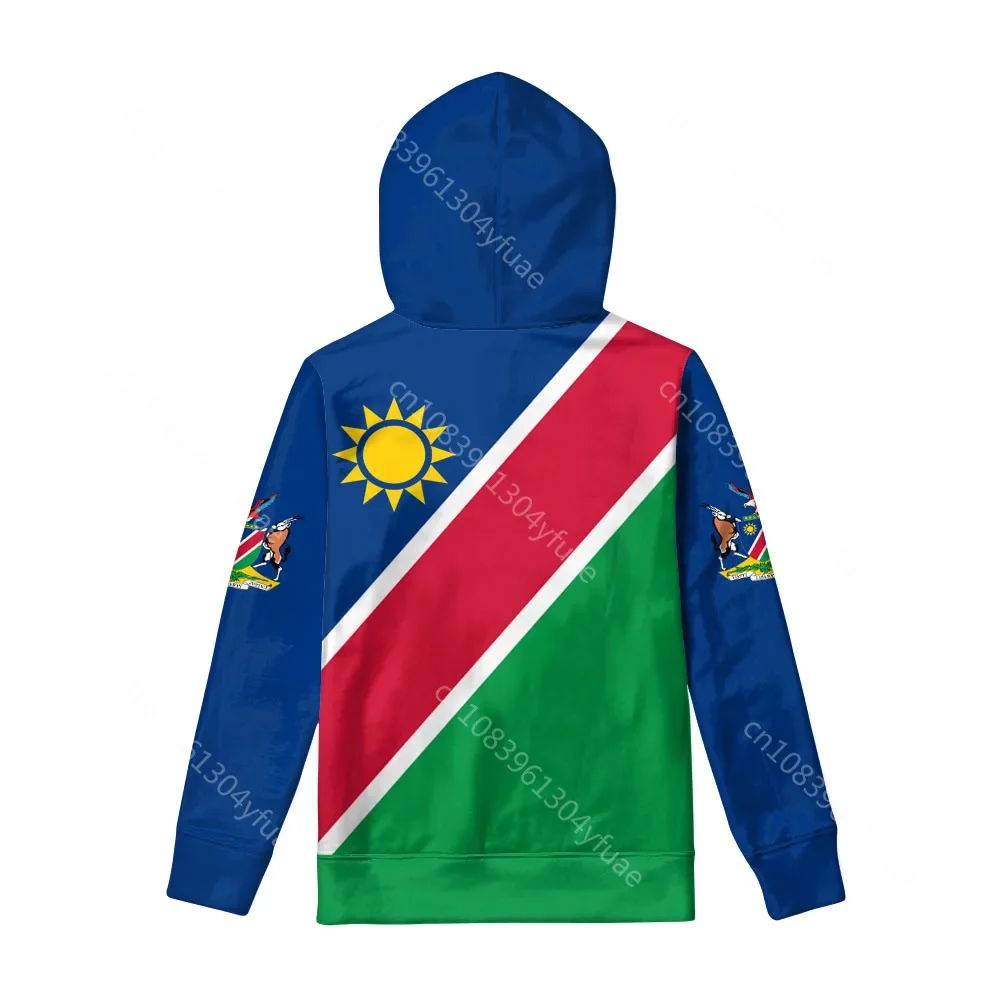 Namibia Zipper Hoodie free custom made name number nam Sweatshirt nation flag na namibian college print photo logo text Clothes