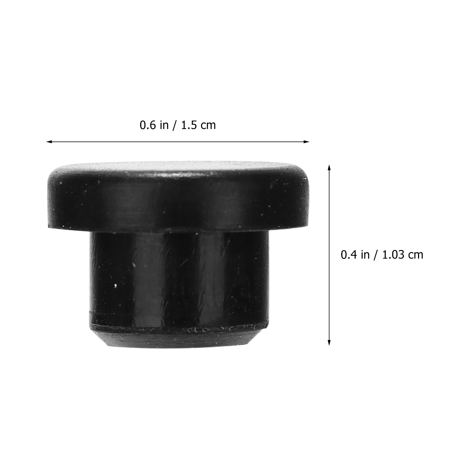 

100pcs Waterproof Silicone Plug Shockproof Sealing Cap For Pipe Screw Hole Bath Tub Easy Install Black Finishing Plug