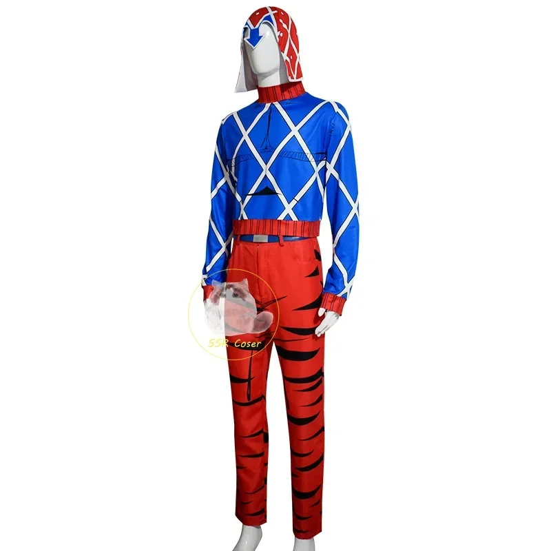 Anime Guido Mista Costume Cosplay JOJO Bizarre Adventure Golden Wind Cosplay Uniforme Costume da festa di Halloween per uomo donna