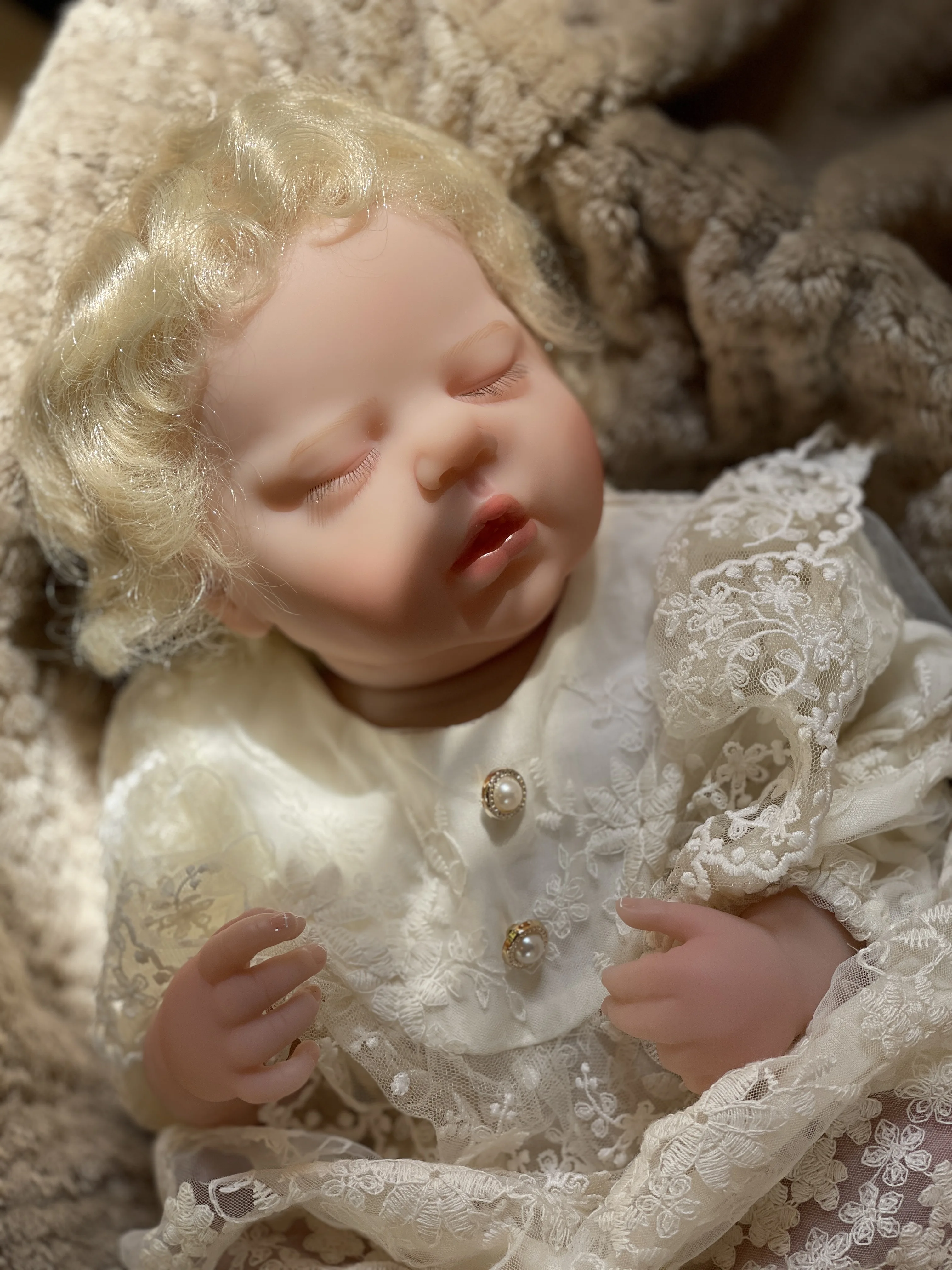 AnjoDoll 18 بوصة فتاة Alexis تولد من جديد الدمى واقعية كامل الجسم الفينيل الدمى ثلاثية الأبعاد رسمت ألعاب لحديثي الولادة للطفل هدية Mualecas تولد من جديد