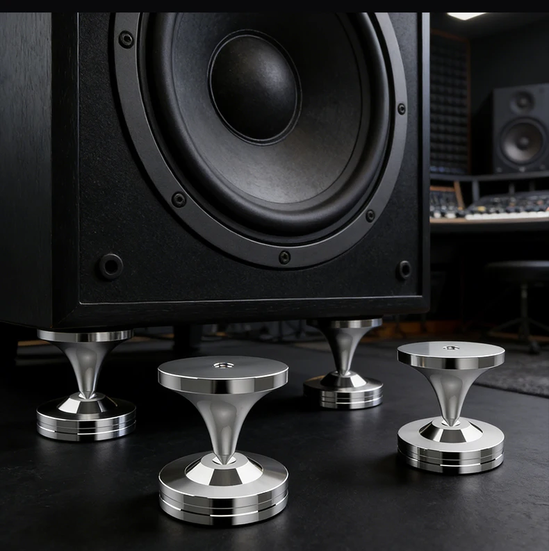 2026 Neue HIFI M8 Schraubspikes XSSH Audiophile Lautsprecher-CD-Verstärker-Ständer Edelstahl ISOLATION FOOT Spike Stoßdämpfungspad – Detail 9