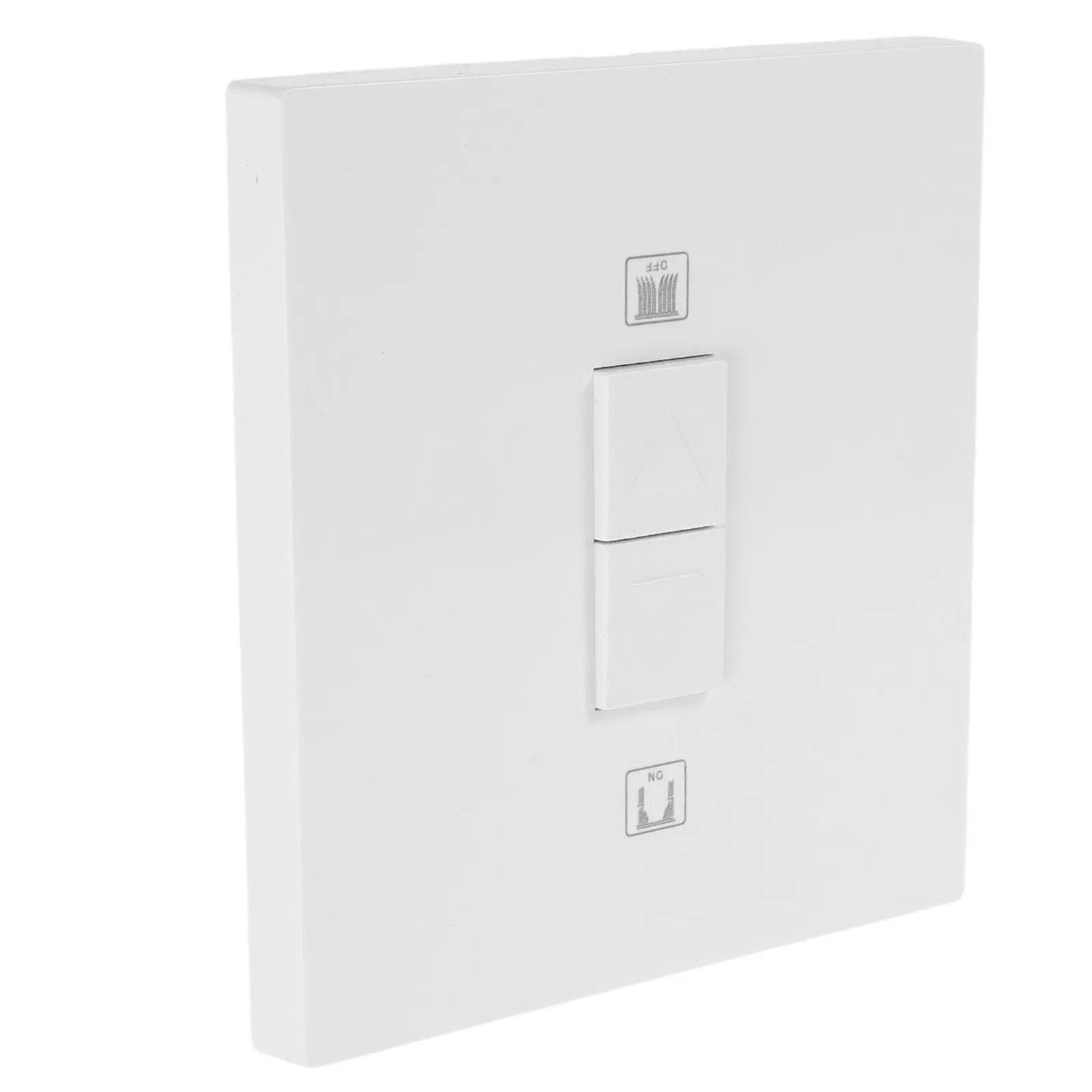 86Mm Electric Curtain Switch Auto Reset Momentary Up Down Stop Wall Mounted Retrofit Blind Controller White Pc Panel