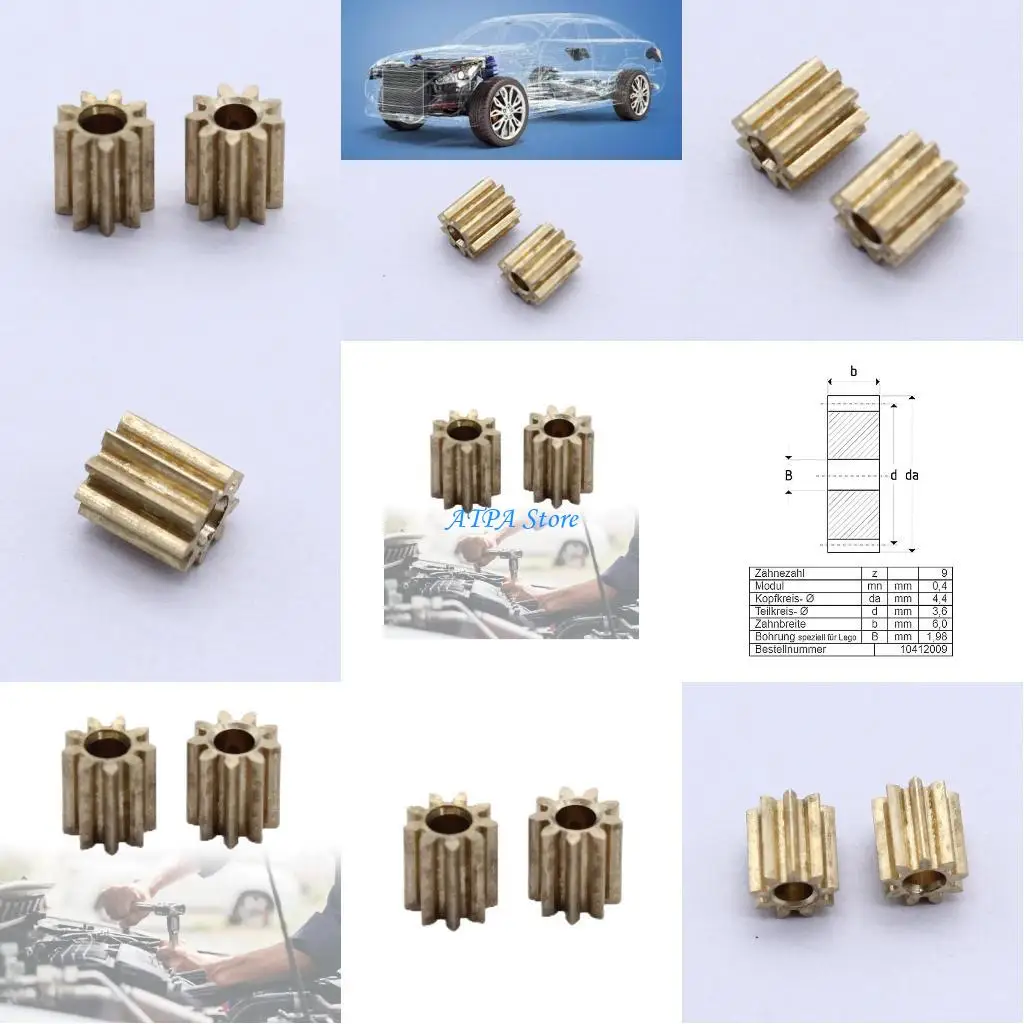 

U13C Mechanical Gear Car Brushless Brush Motor Replacement Accessories for Auto