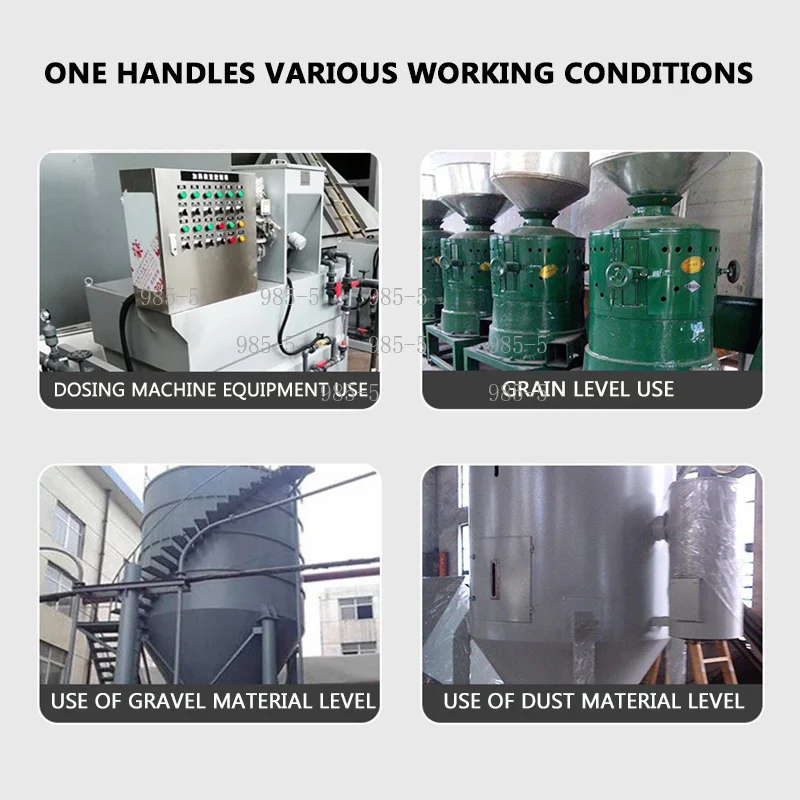 Tuning Fork Level Sensor Paddle Level Meter Switch Explosion-proof High Temp Cement Silo Material Control