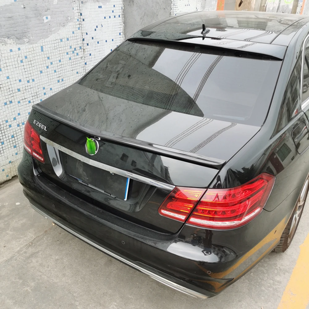 For Mercedes Benz E Class W212 E180 E200 E260 E300 E320 Sedan 4 Door Rear Window Roof Car Spoiler Wings Decoration Accessories