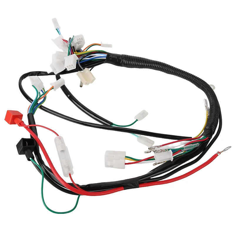 Motorcycle assembly line vehicle wiring harness suitable for off-road vehicles four-wheel kart wiring harness accessories