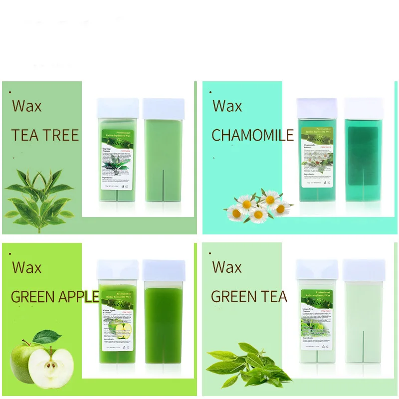 Восковой картридж для депиляции рулонный обогреватель для удаления волос восковой крем 12, обогреватель для горячего воска всех типов кожи для женщин 100 г