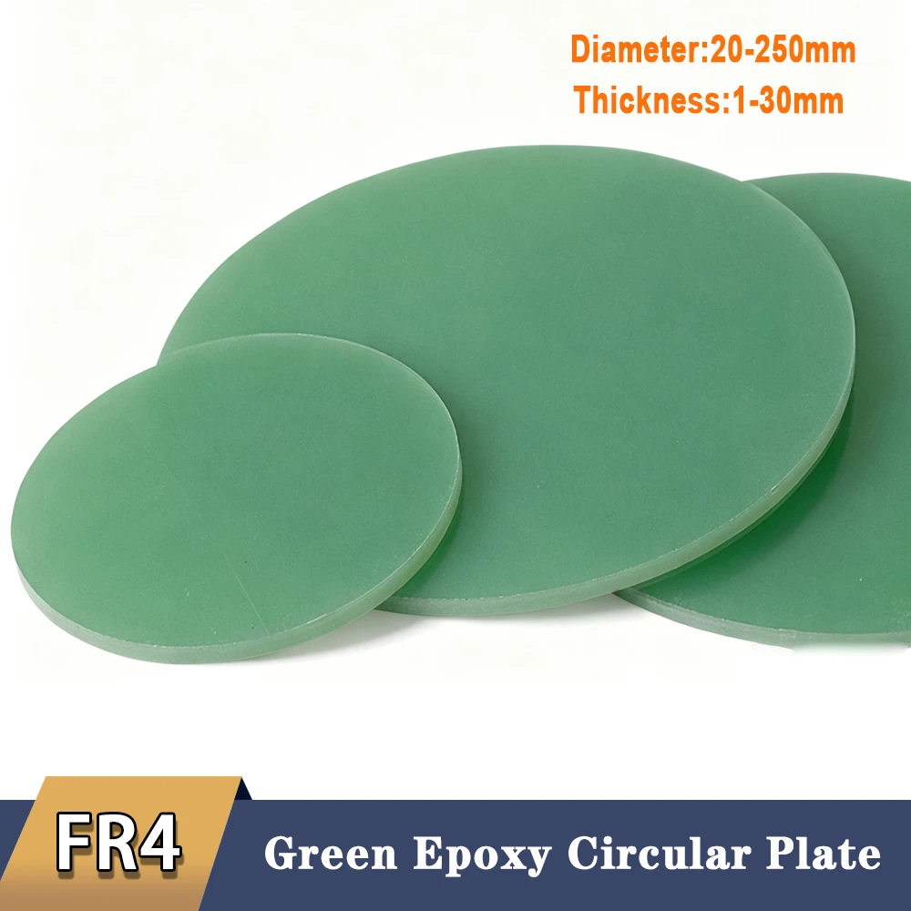 1-5P 3240 FR4 Fiberglass Sheet Water-green Epoxy Plate Circular Plate Round Washer Thickness 1/2/3/4/5/6/8//10/12/15/20/25/30mm