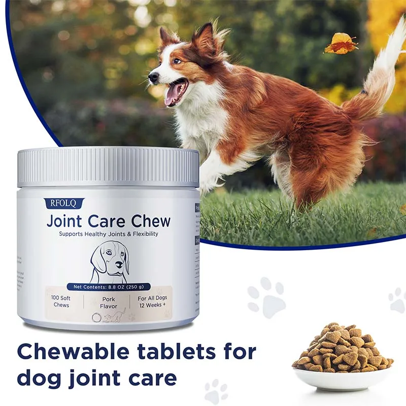 

Joint Care Chews for Dogs Enhance Vitality Supplement Nutrition Chicken Flavor Chondroitin Pet Joint Care Chew