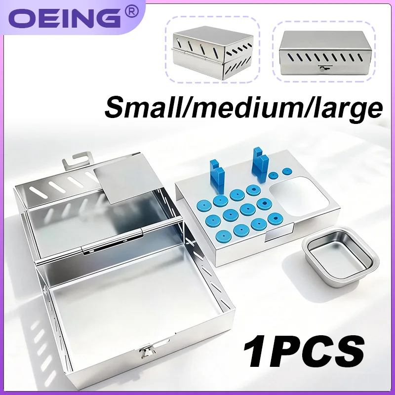 

OEING Dental Planting Tool Instrument Box Stainless Steel Implant Tool and Instrument Placement Management Box Oral and Dental