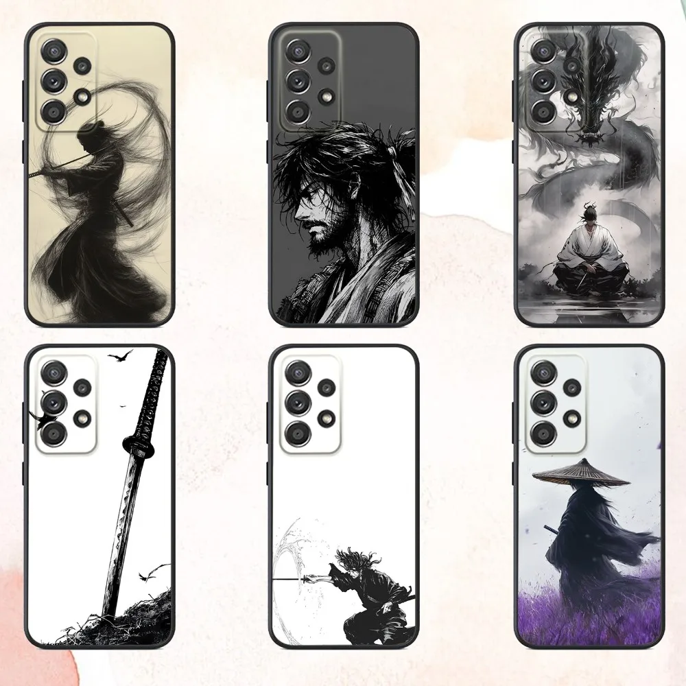 

M-Miyamoto Musash Phone Case For Samsung S25,S24,S21,S22,S23,S30,Ultra,S20,Plus,Fe,Lite,Note,10,9,5G Black Cover