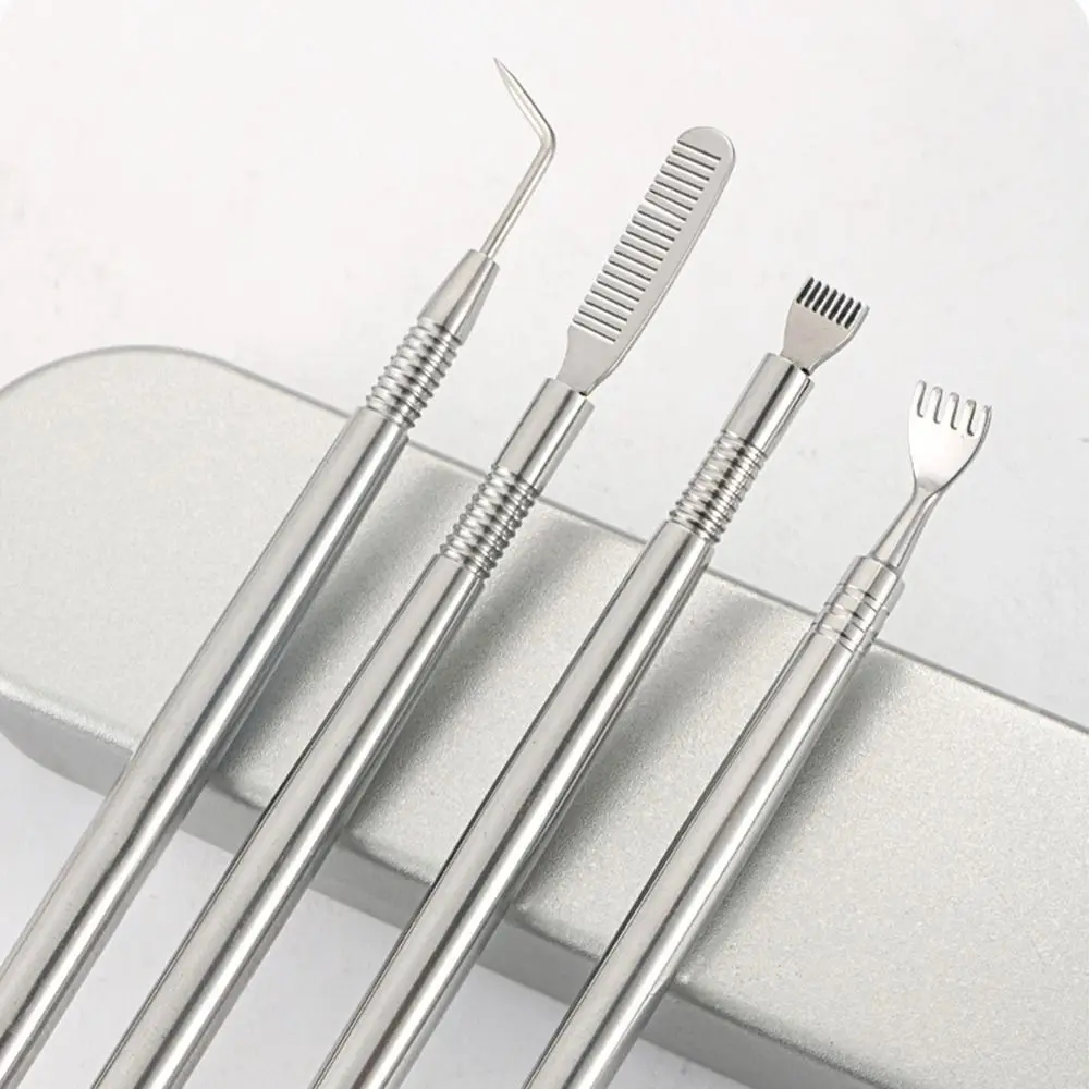 Anti-slip Eyelash Perm Lifting Tools Stainless Steel Double Side Eyelashes Separating Tool Lash Lift With Comb Eyelash Wand