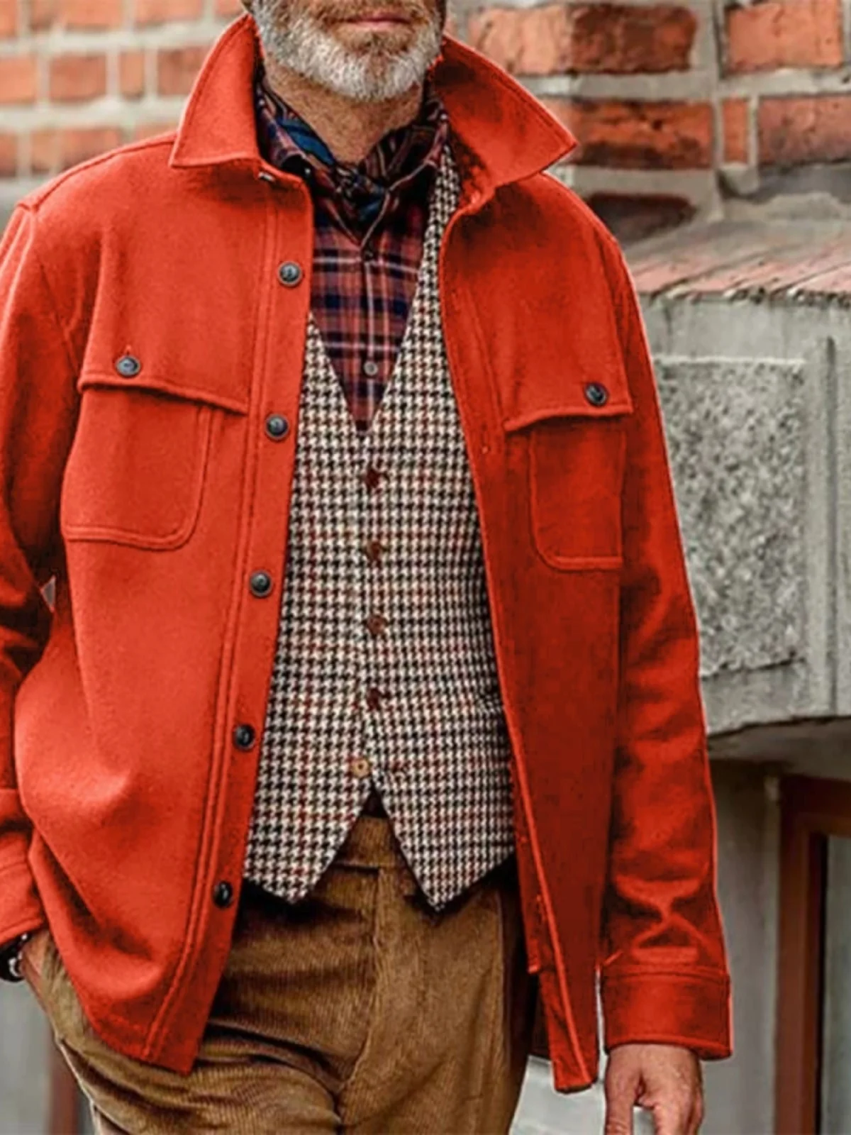 

Faionable Urban Men's Jaet, осенне-зимнее тяжелое винтажное молодежное длинное пальто Maturi на одной пуговице, однотонное пальто