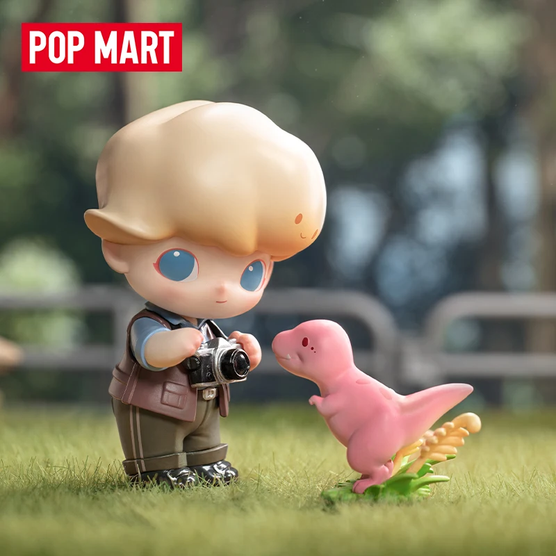 POP MART Dimoo Jurassic World Series Anime Action Figure Guess Bag Ornament Figurines Home Decor Desktop Dolls Model Girls Gift