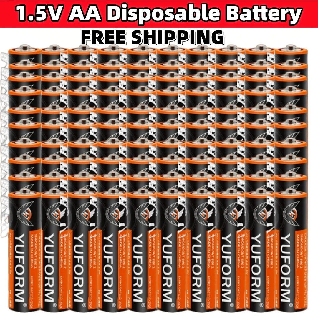 NEW 1.5V AA Disposable Alkaline Dry Battery R6 for Led Light Toy Mp3 Camera Flash Razor CD Player Wireless Mouse Keyboard Free S