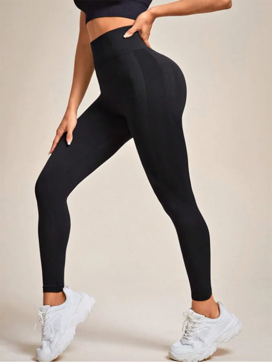 سراويل ضيقة عالية الخصر لرفع الأرداف، سراويل لياقة بدنية ضيقة وجيدة التهوية، سراويل يوجا رياضية مرنة للجري للسيدات