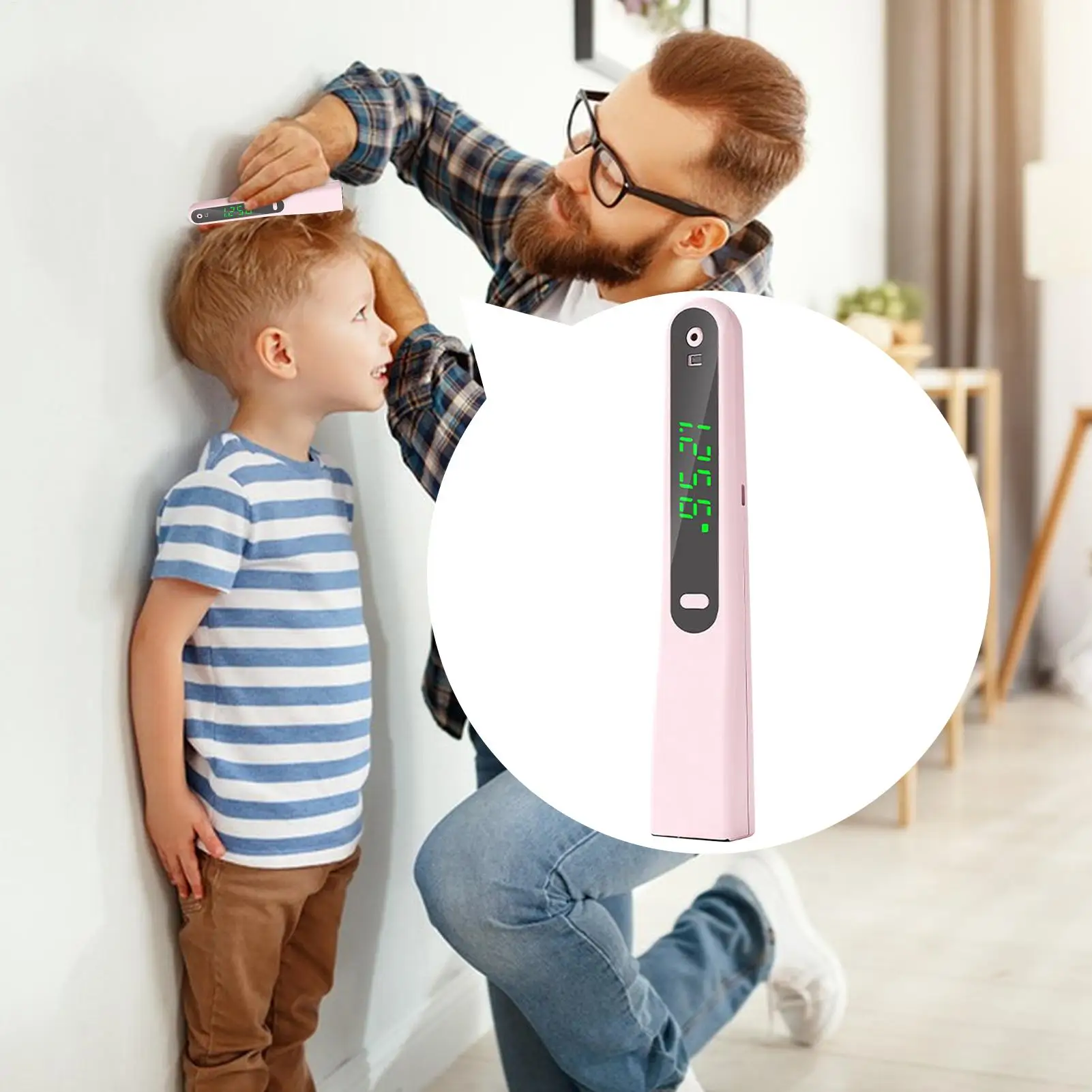 Height Measurement Tool Smart High Precision Digital Stadiometer Handheld Height Measuring Device for Healthcare Professionals