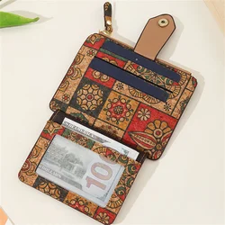 New Women Wallet Card Holder Exquisite National Design Purse Ultra Thin Multi-card Pocket Zipper Wallets Retro Ladies Coin Purse